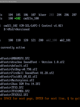 DOSBox MIDI devices