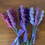Thumbnail: Crochet lavender - set of three sprigs 
