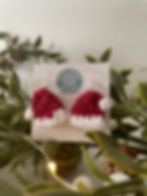 Thumbnail: Crochet Christmas Hat Earrings
