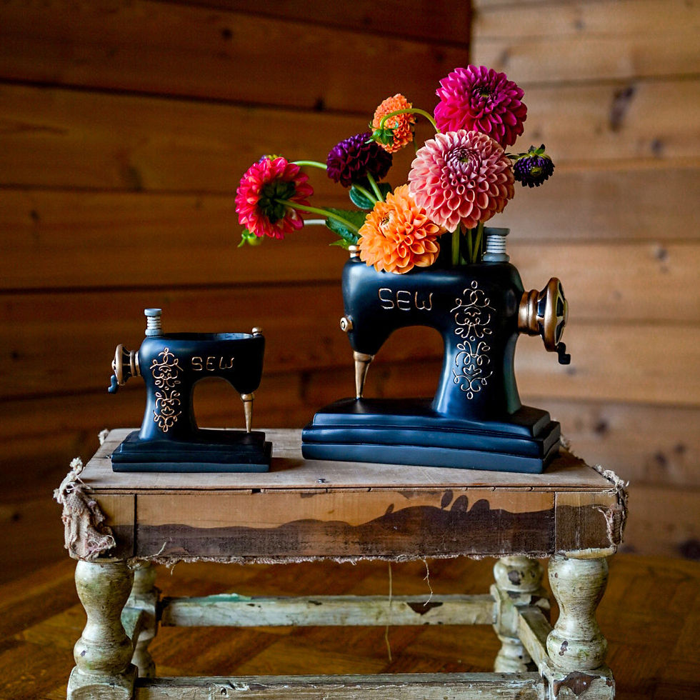 Vintage Sewing Machine Planter