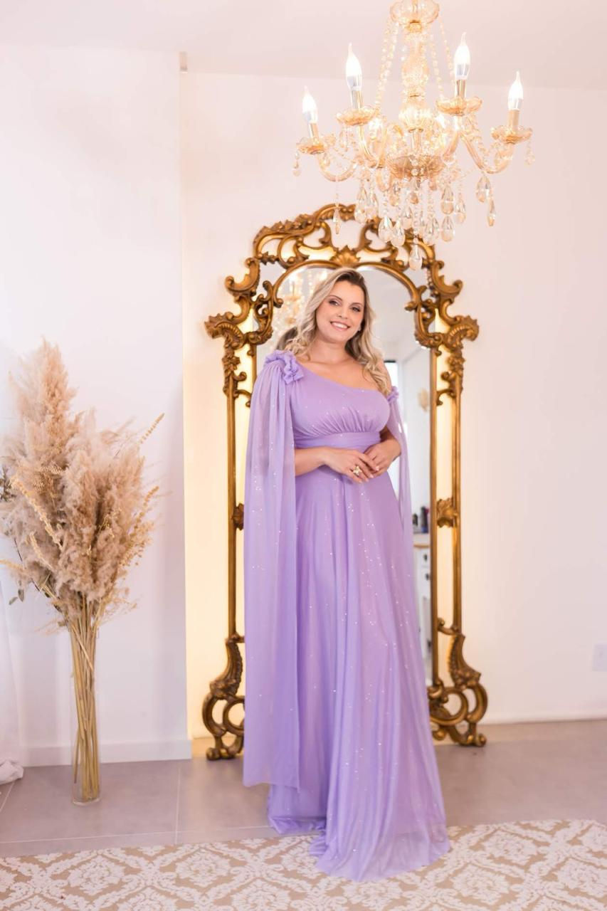 Vestido de festa Lilás 