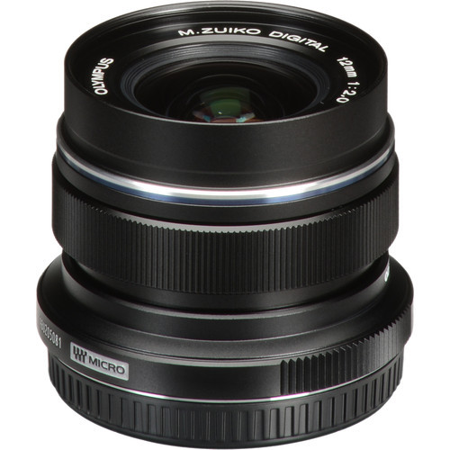 Olympus M.Zuiko Digital ED 12mm f/2 Lens (Black) | Prakash Kala Mandir