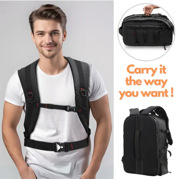 Thumbnail: Kamron Tough BP Max Waterproof DSLR Backpack Camera Backpack | Prakash Kala Mandir