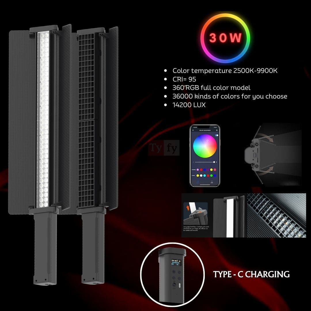 TyFy TLC-500 PRO In App Control RGB Stick Light | Prakash Kala Mandir