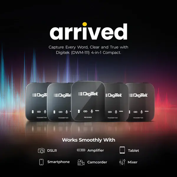 Thumbnail: Digitek DWM-111 4 Channel Wireless Microphone System | Prakash Kala Mandir