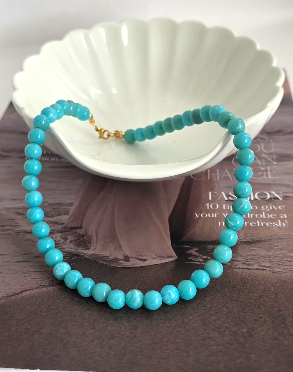 Thumbnail: Aquamarine Beaded Choker