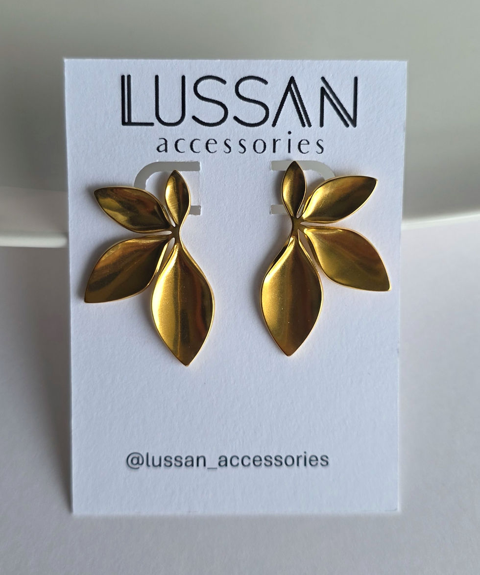 Thumbnail: Floral Gold Earrings