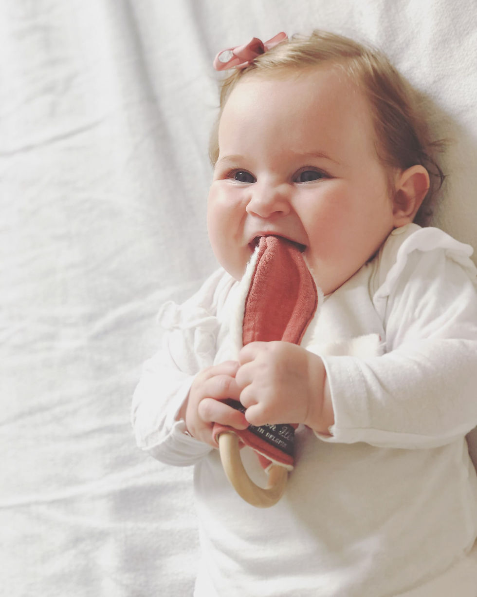 Hochet lapin dentition Lyana