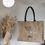 Miniature : Sac en toile de jute anse noir ou naturel