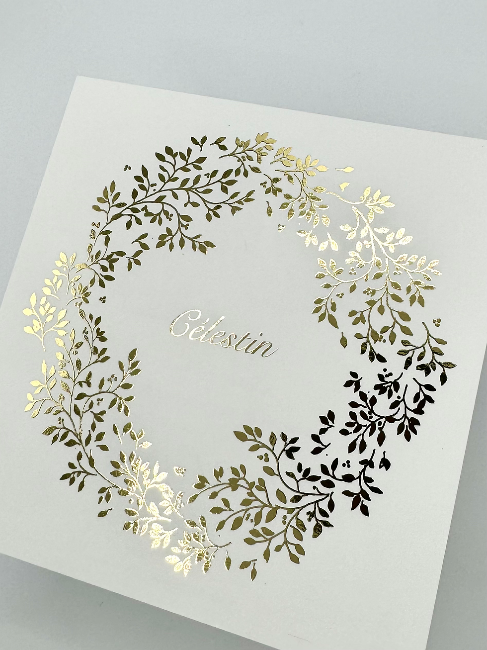 Miniature : Faire-part couronne - dorure