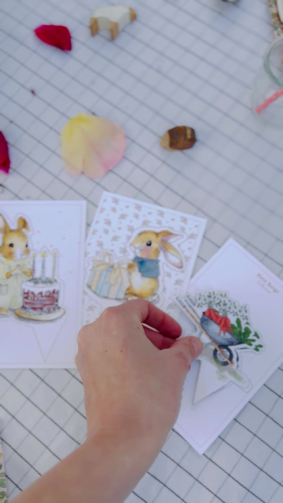 Miniature : Carte Cake Topper brouette de carottes