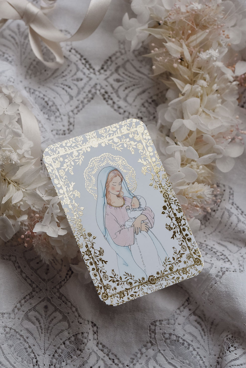 Miniature : Carte douce Marie - dorure