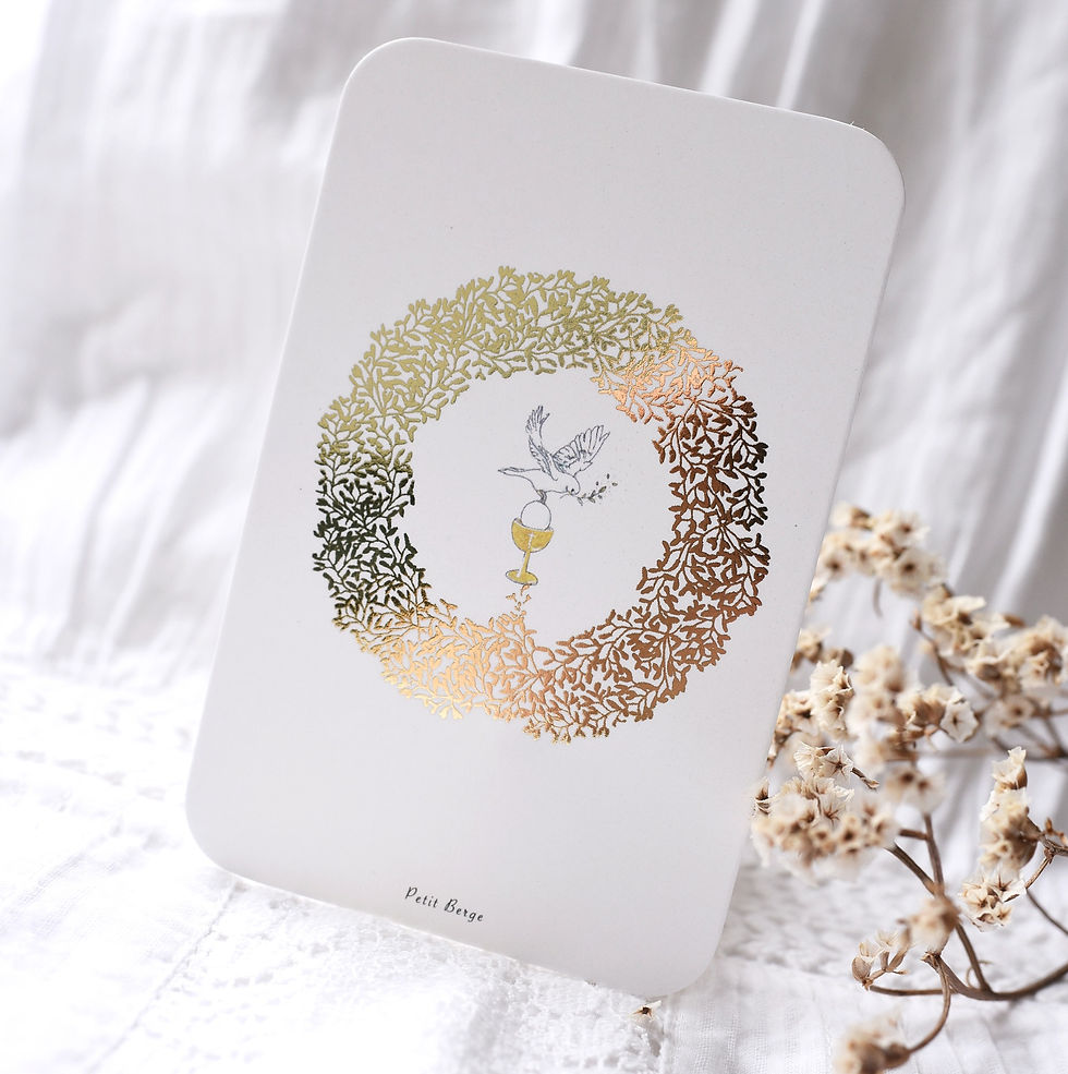 Miniature : Carte Ostensoir doré - dorure