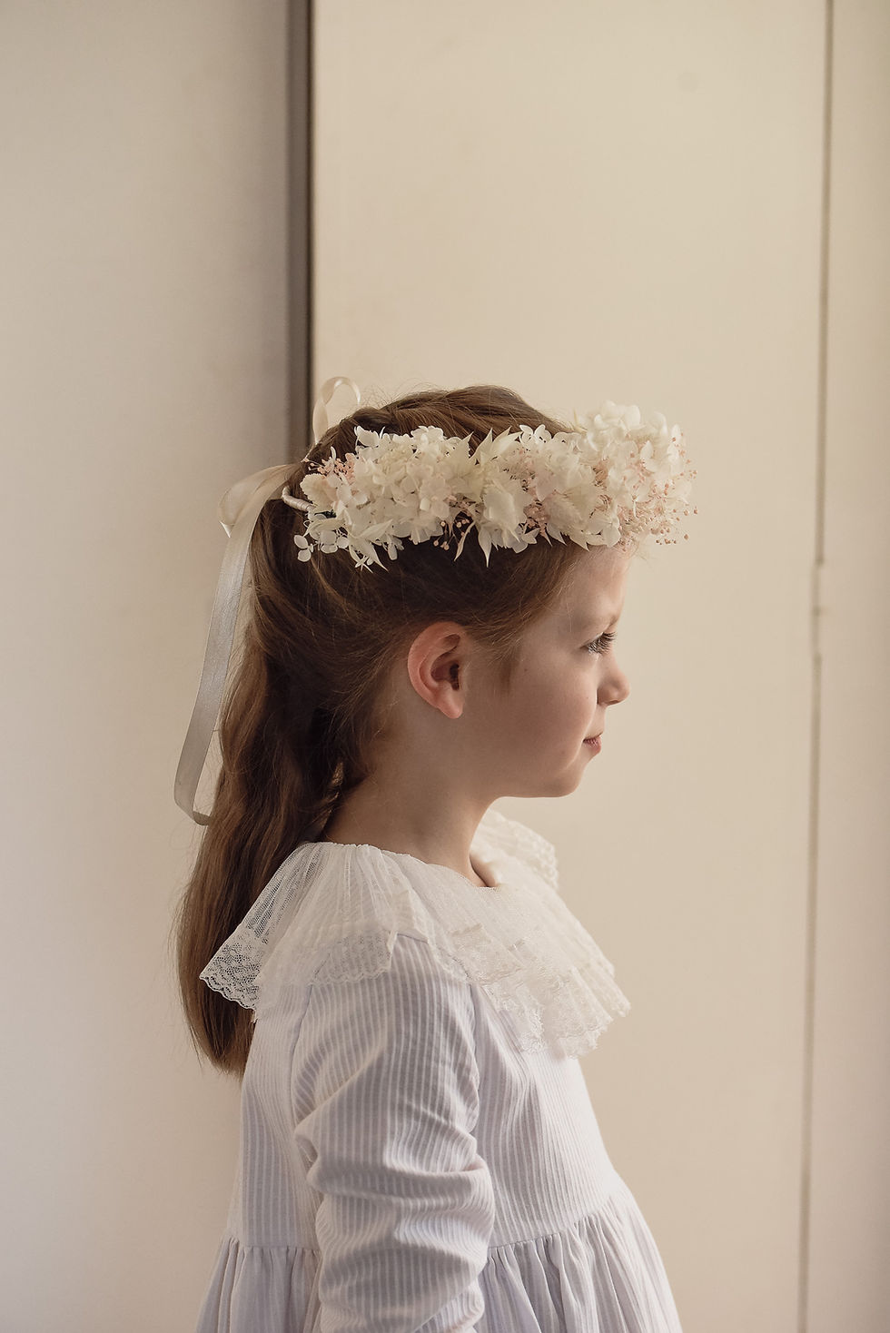 Miniature : Couronne de fleurs  blanches Petit Berge X Botanicâme Vouvray