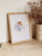 Miniature : Affiche Marie et Joseph - dorure