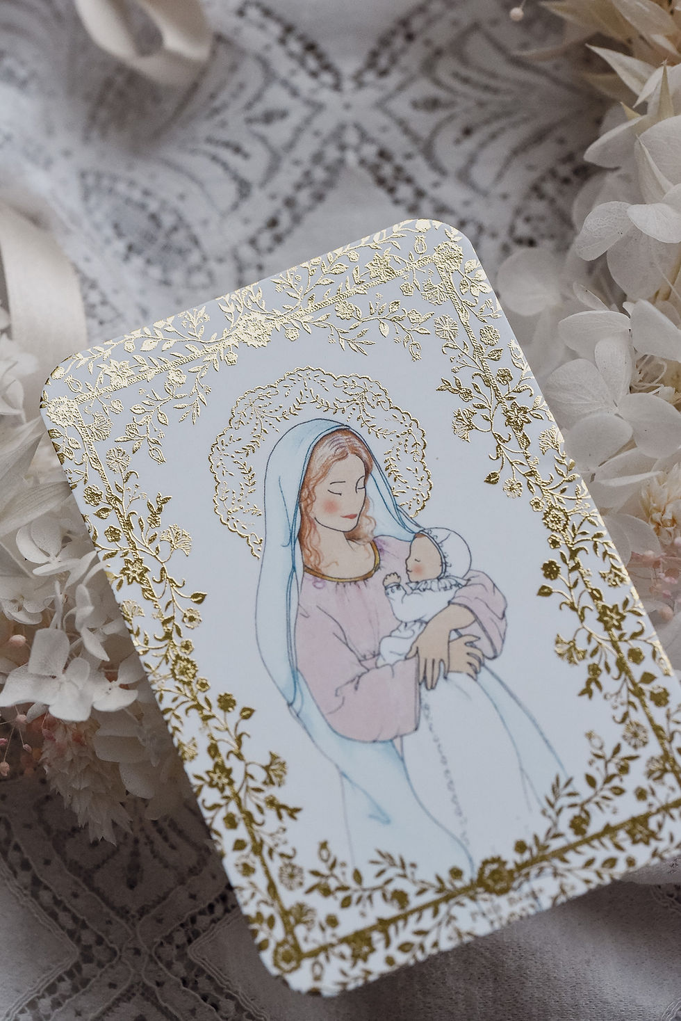 Miniature : Carte douce Marie - dorure