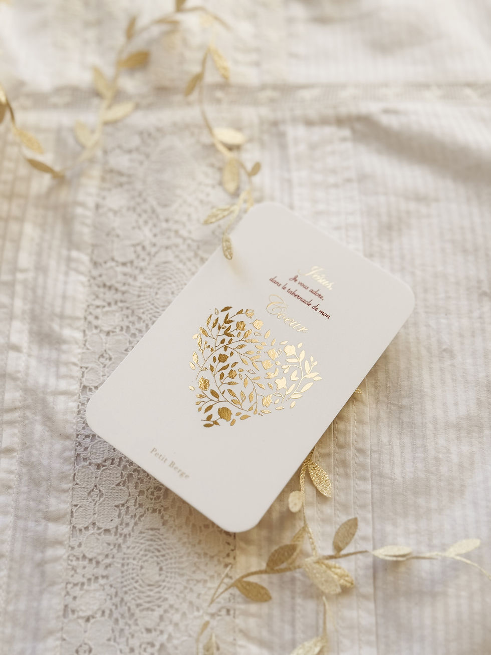 Miniature : Carte Coeur - dorure