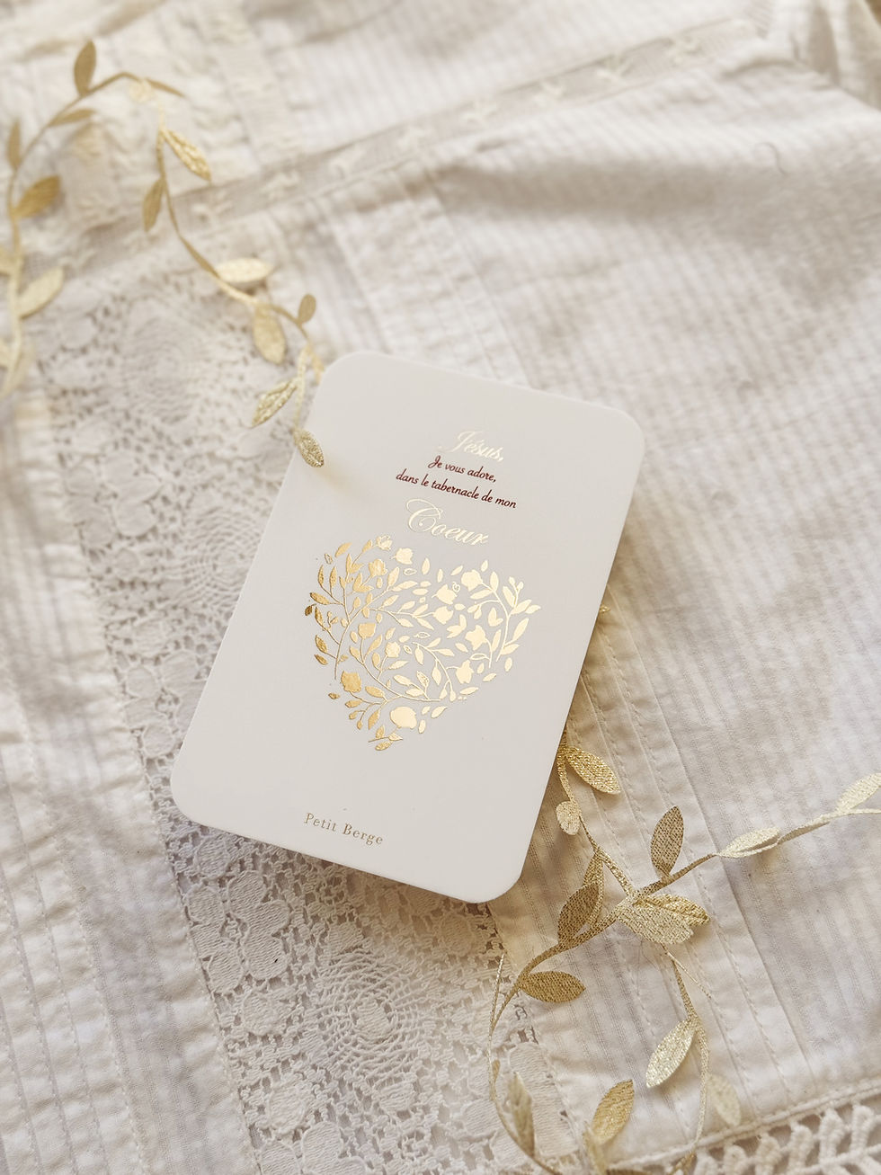 Miniature : Carte Coeur - dorure