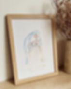 Miniature : Affiche Marie robe étoilée- dorure