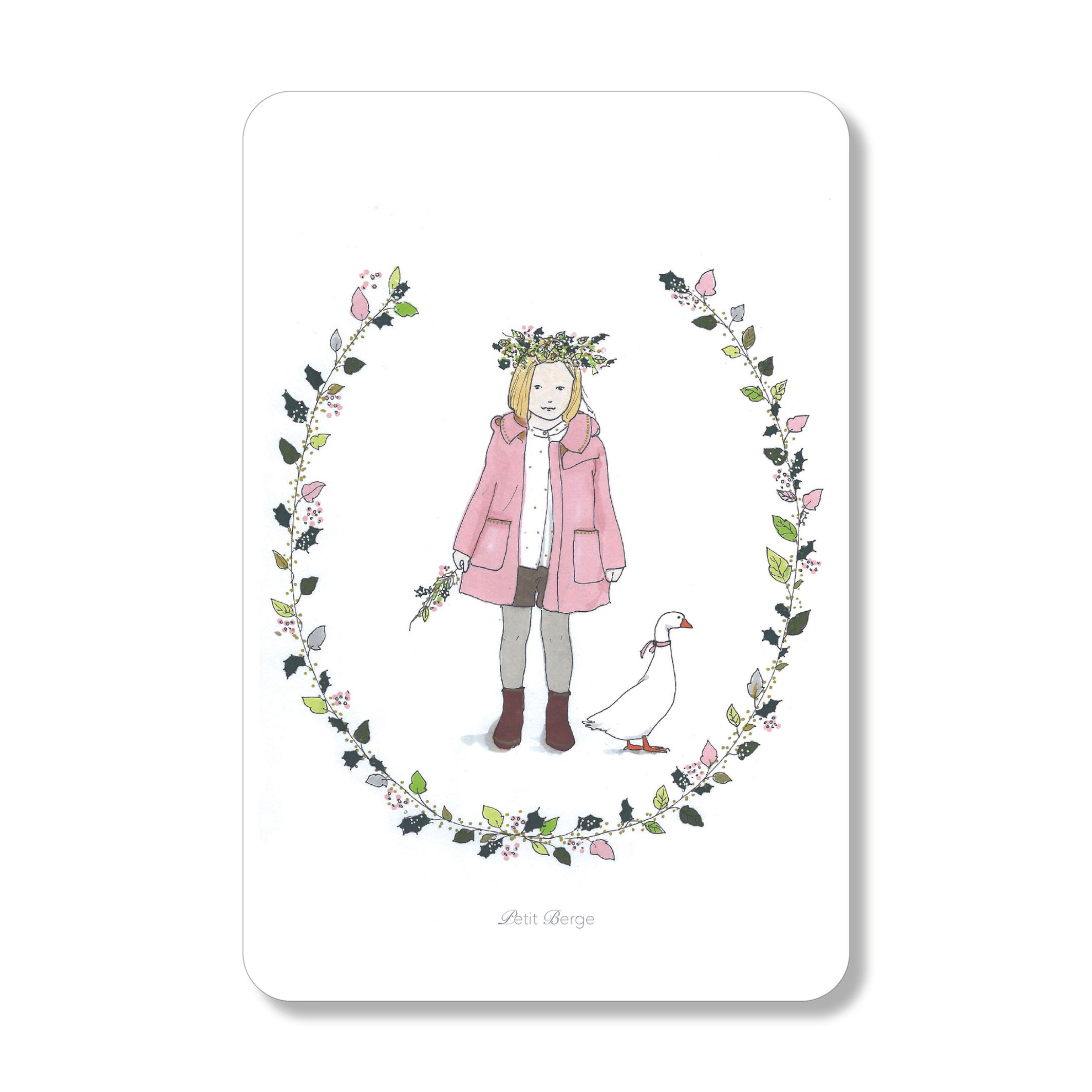 Grande Carte "L'oie et la Fille"