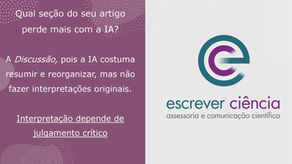 Falando mais de IA em artigos científicos