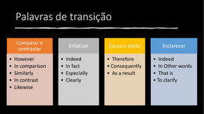 Melhore seu artigo com palavras de transição