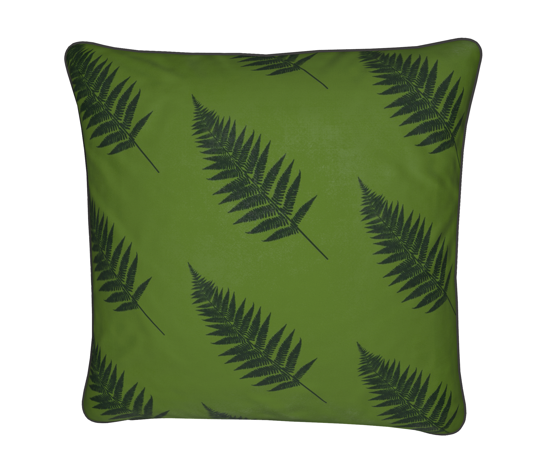 Fern (Black on Green)