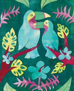 Tropical Toucans, Nursery Art for Wild Apple Graphics
