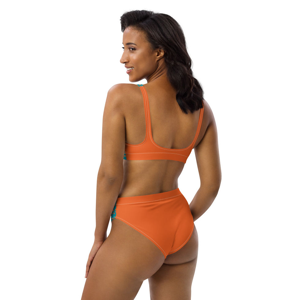 Thumbnail: "Music Note" Recycled high-waisted bikini