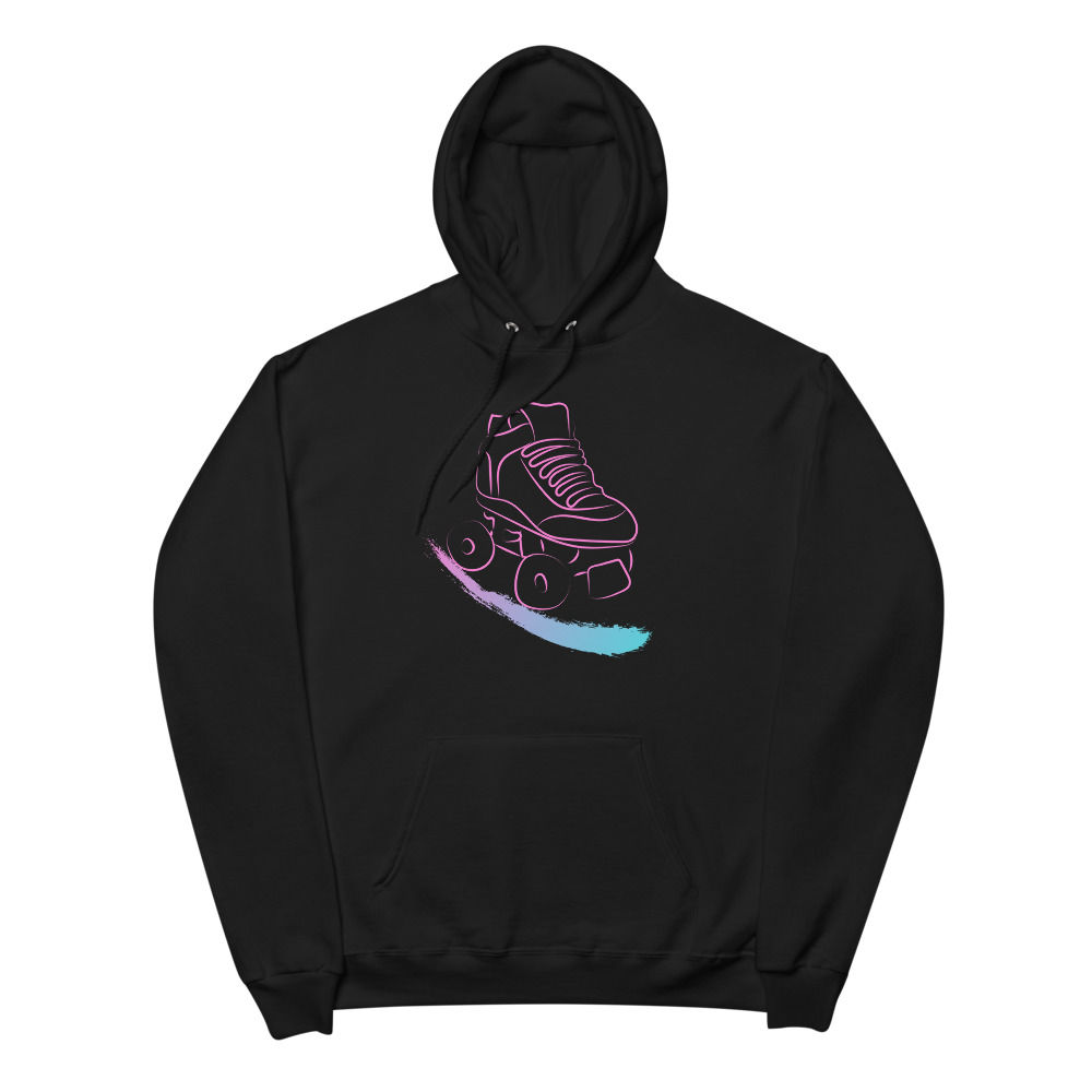 Pink/Teal Roller Skate Unisex hoodie