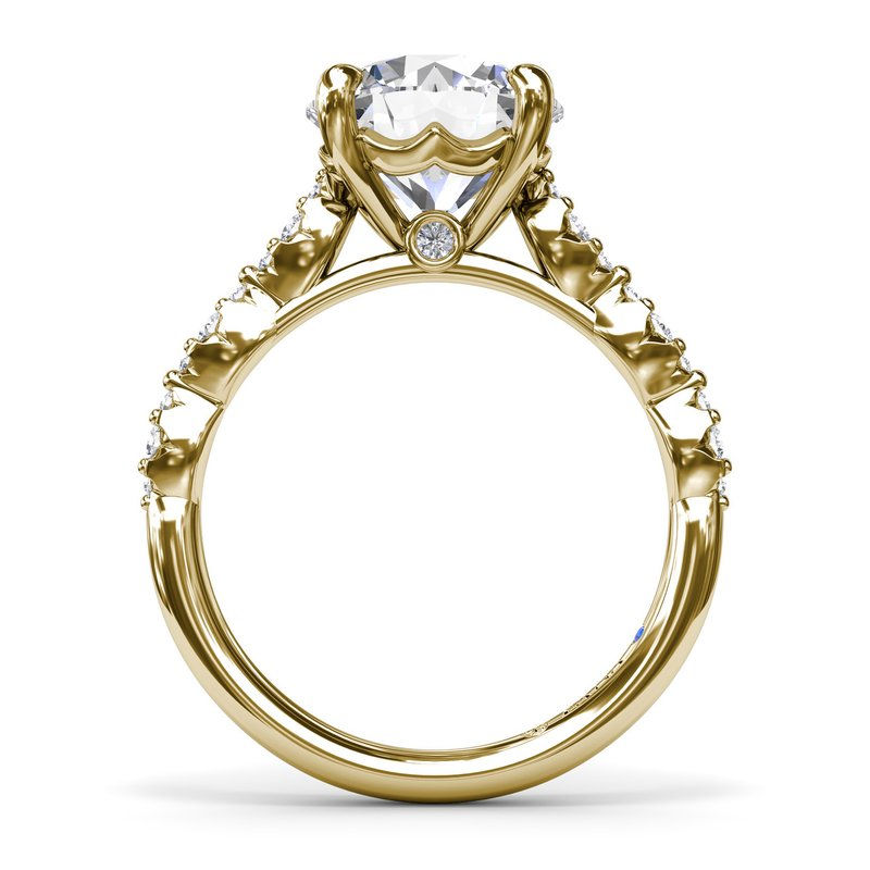 Thumbnail: Fana Jewelry, Petite Pave Diamond Engagement Ring