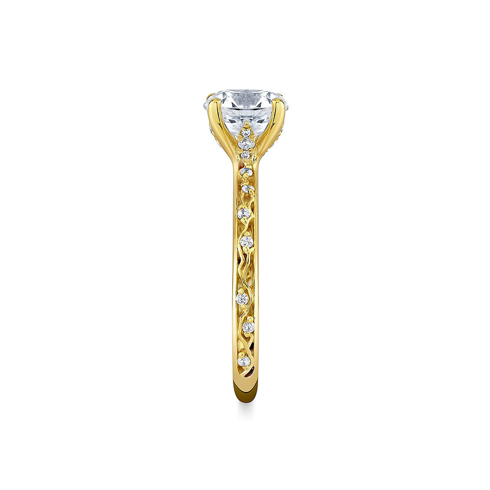 Thumbnail: Sylvie, Tulira Flower And Vine Engagement Ring - Fauna