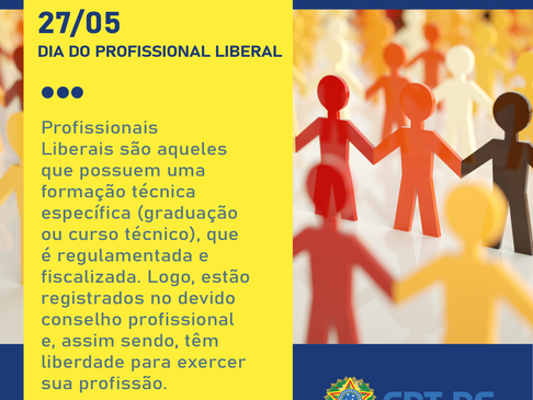 27/05 - Dia do Profissional Liberal