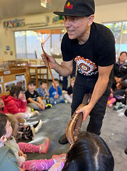 Garrawang (Kangaroo Apple Season) Ngargee First Nations Celebration. This whole-centre celebration brings everyone into the circle with a Welcome to Country, storytelling, the rhythms of the didgeridoo, and high-energy dancing. Children, educators, and families join in movement and song, experiencing the joy of connection and the richness of First Nations culture. Just as the land provides plenty in Garrawang, this program celebrates abundance in spirit — where stories, sounds, and community are shared freely. It is a time to come together, celebrate diversity, and strengthen respect for Country and culture, the abundance of the season and to add the final stamp to the possum skin.