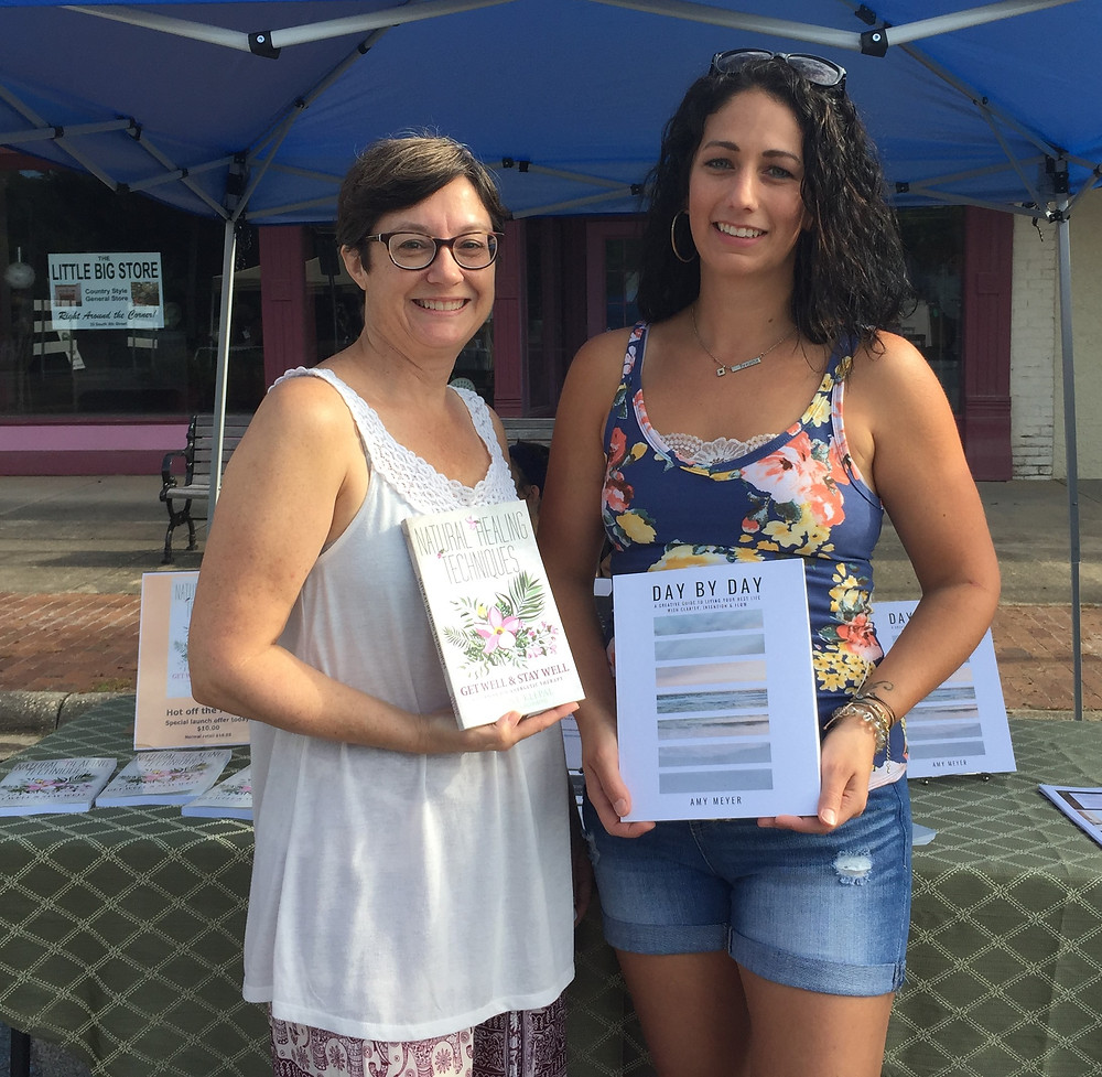 Joanne & Amy; DeFuniak Springs authors at the Main Street Farmers Market