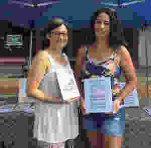 Joanne & Amy; DeFuniak Springs authors at the Main Street Farmers Market