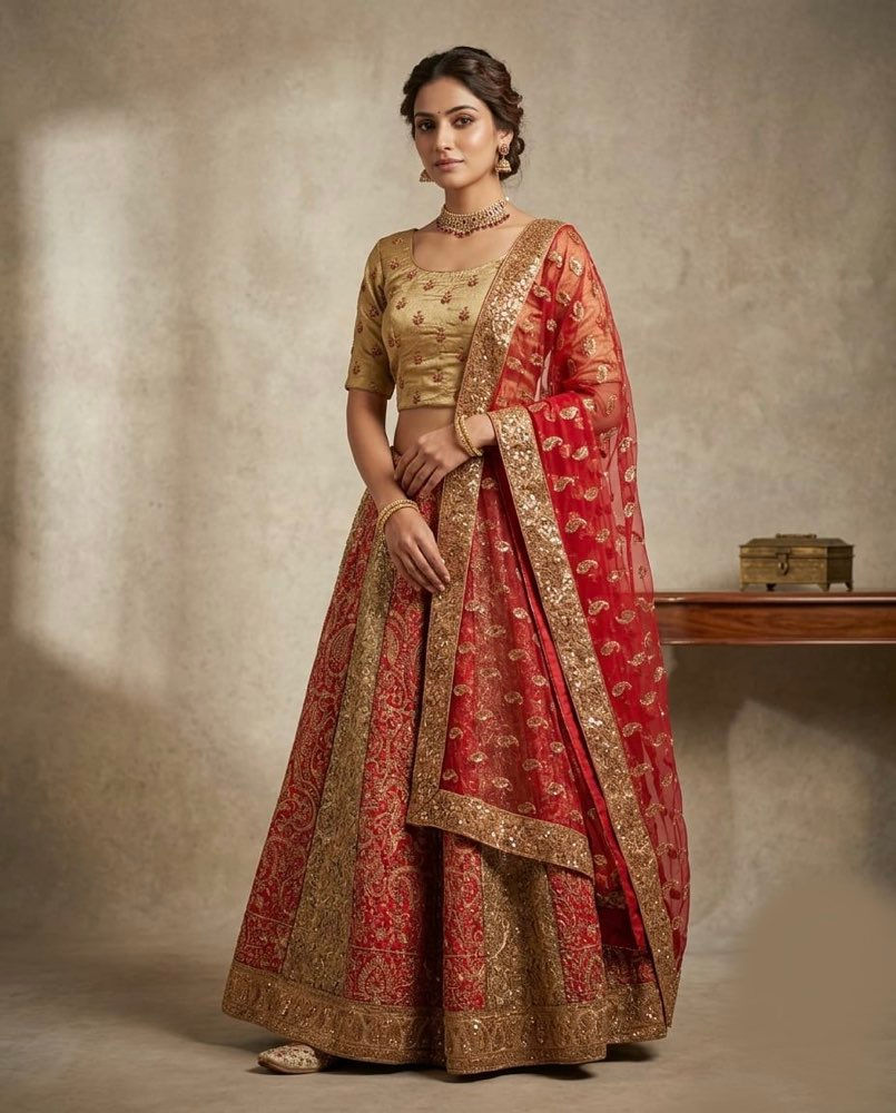 Fancy Brown Lehenga