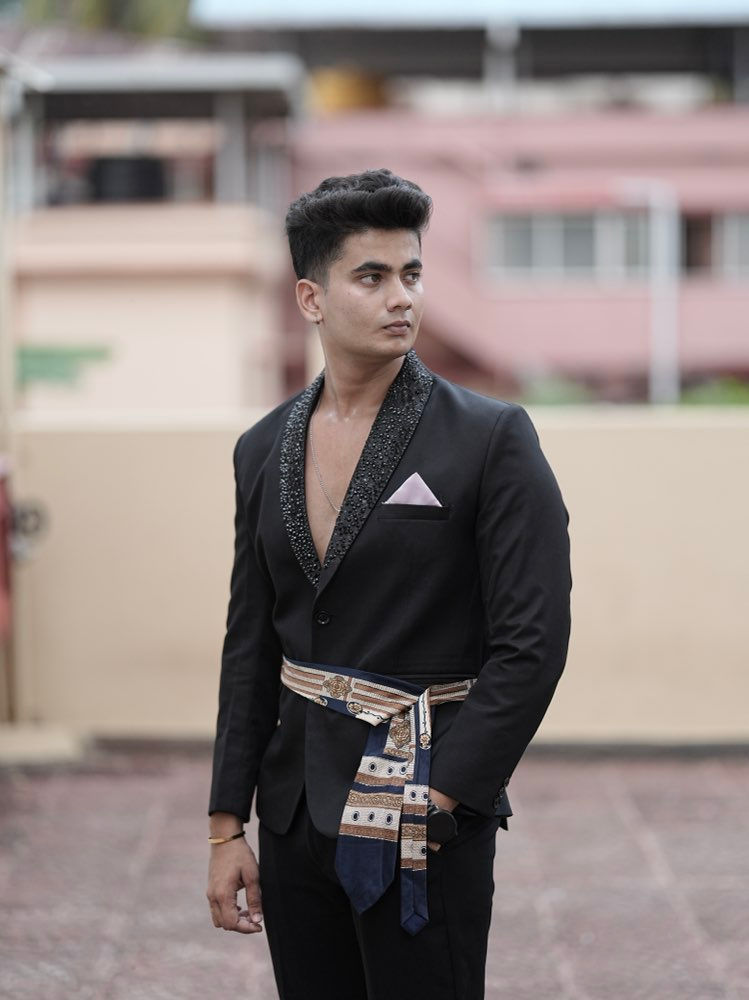 Black Stone Blazer + Pant