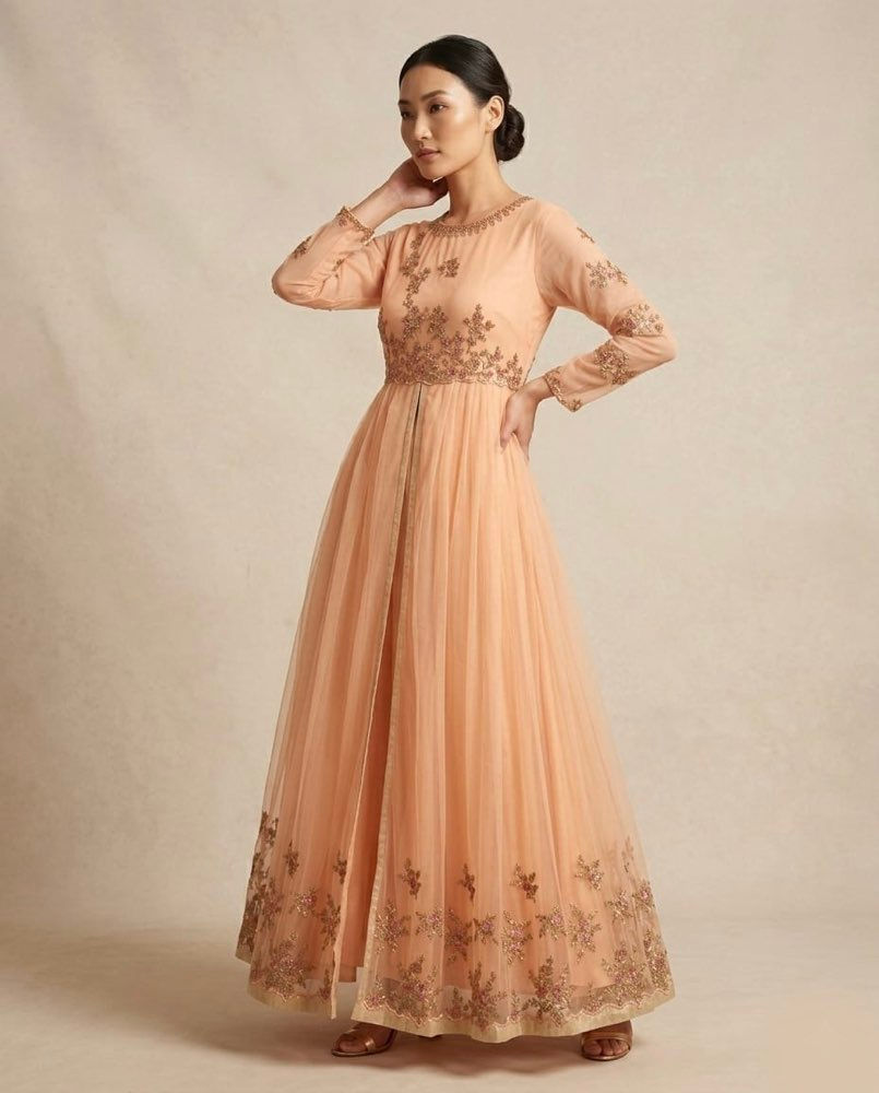 Peach Anarkali