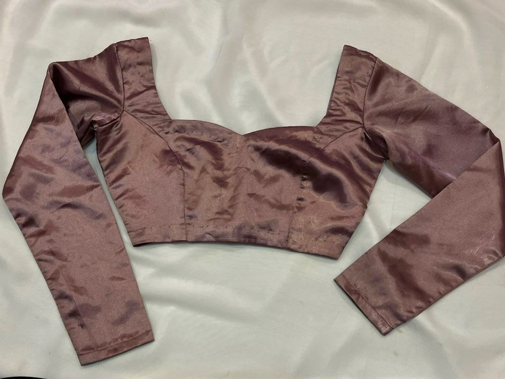 Satin Mauve Blouse