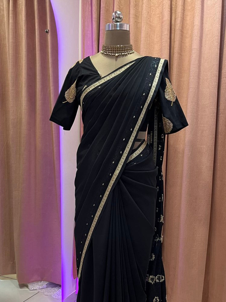 Black Fancy Saree