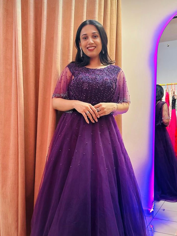 Wine Style Ball Gown
