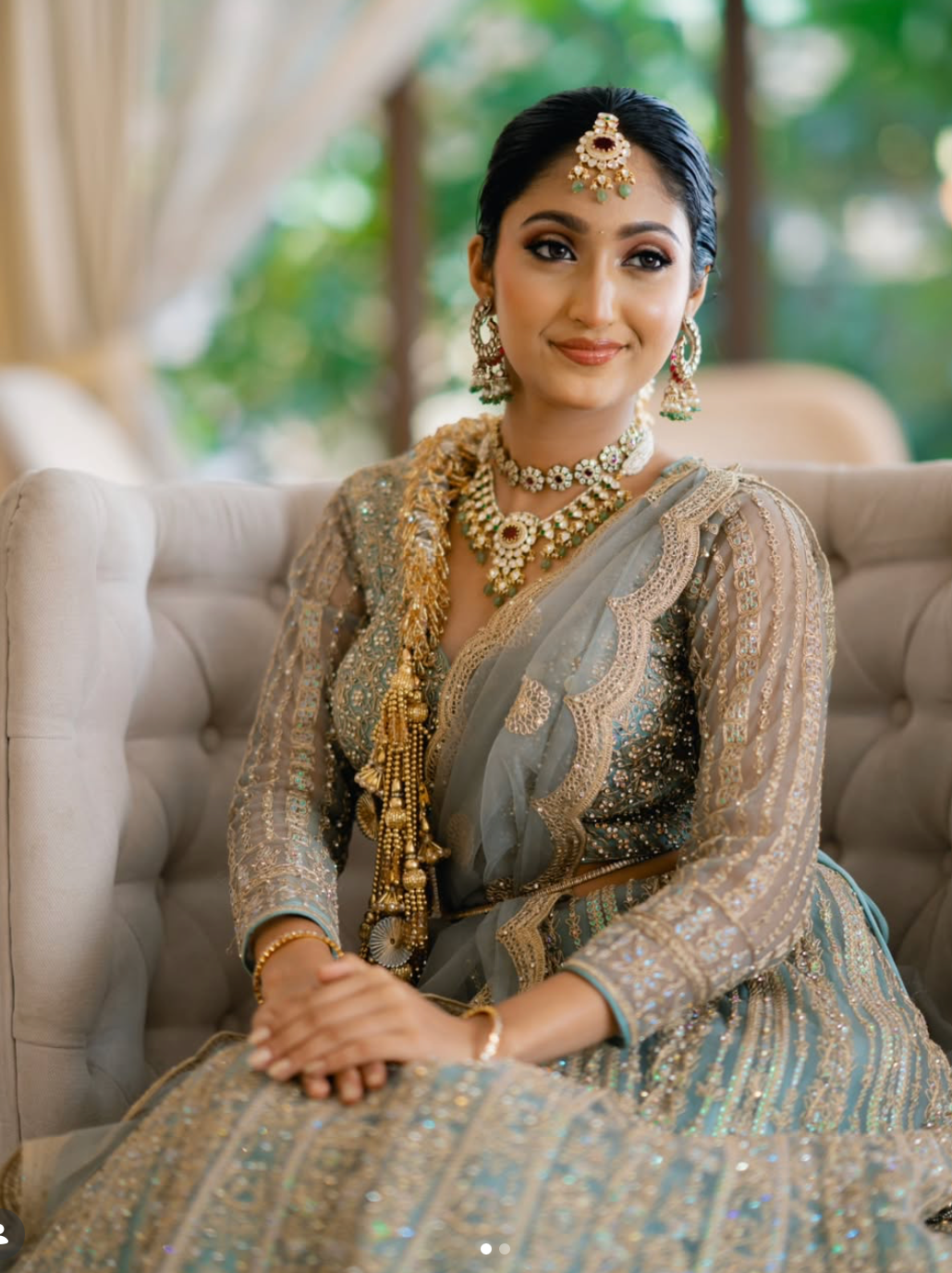 Kanak Blue Bridal Lehenga