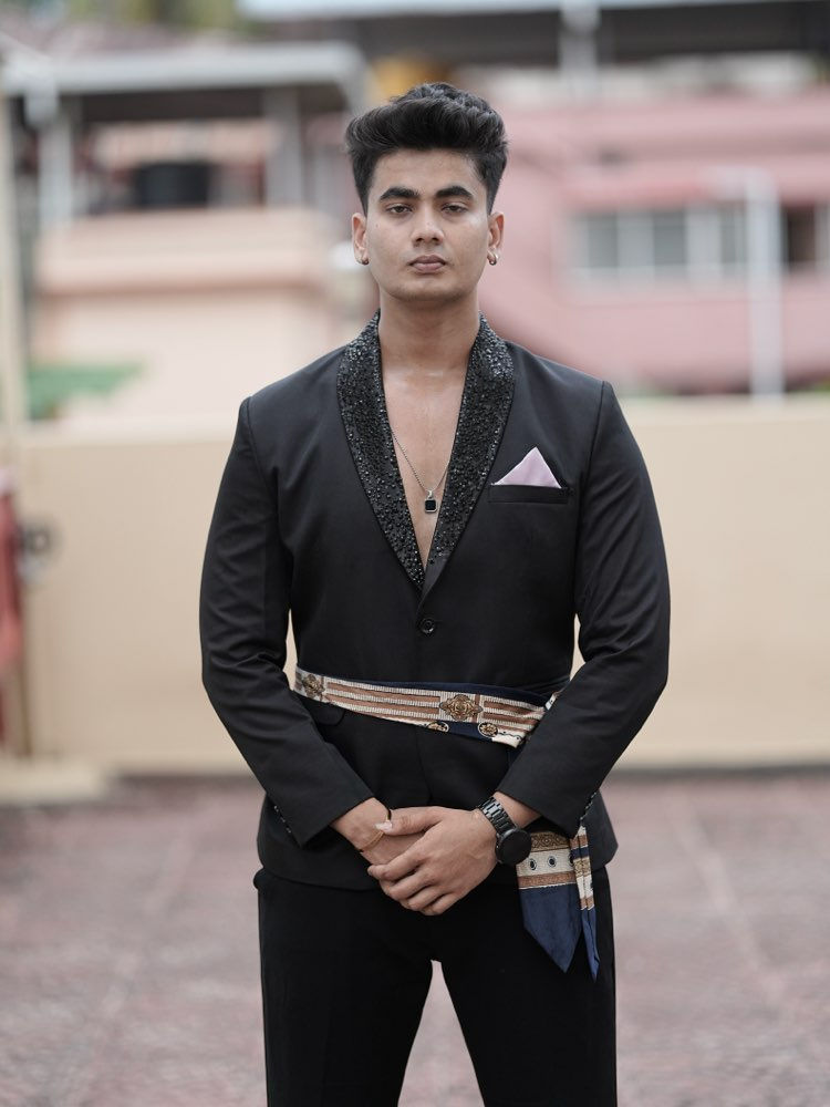 Black Stone Blazer + Pant