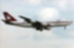 One of Qatar Airways’ three 747s at Gatwick in 1996. (Photo: simpleflying.com)