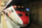 Intercity trains are fast and reliable and reach the city centre.