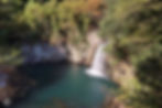The third waterfall is smaller but viewed from a greater distance.
