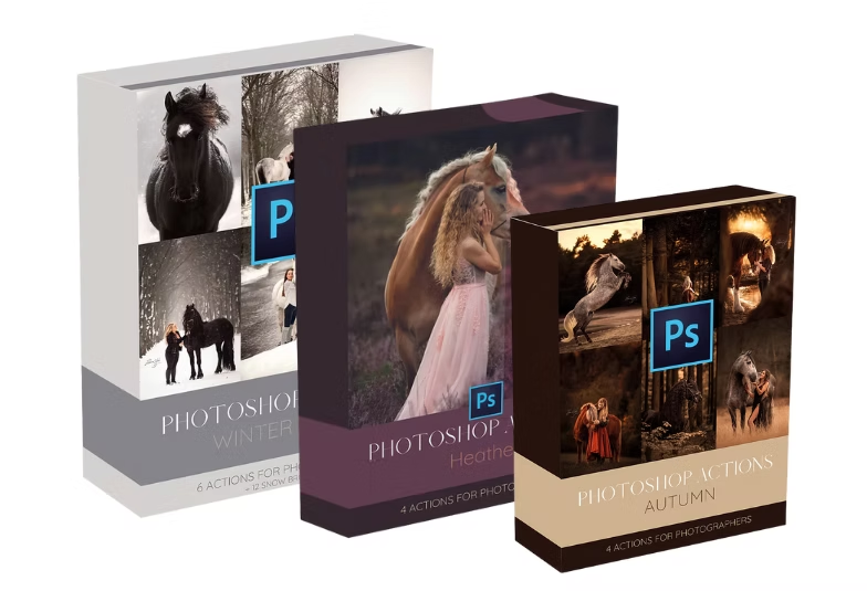 Photoshop action sets for equine photographers