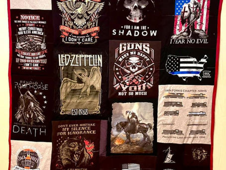 Rock and Roll fan T-Shirt Memory Quilt