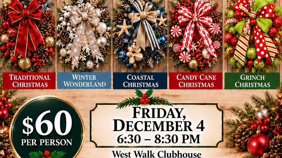 Luxury Christmas Wreath Bar Dec 4